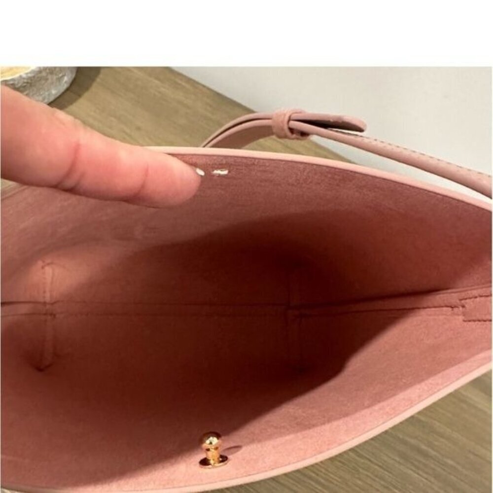 Anthropologie Samara Pink Peony Vegan Leather Medium Shoulder Crossbody Bag - Picture 12 of 12